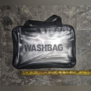 XL Black PVC Toiletry Bag / Cosmetic Bag  BNIB